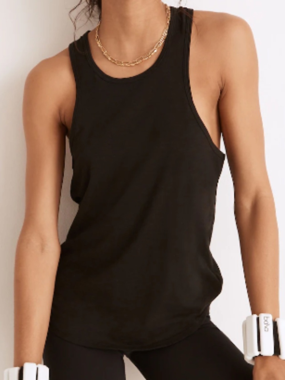 Madewell MWL Long Racerback Tank size S